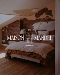 Logo Maison Mandel — identité visuelle maison d’hôtes Bordeaux