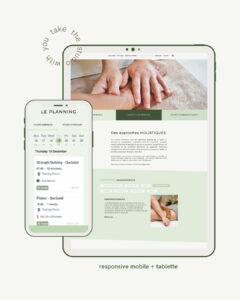 Site internet LOKAHI — studio de yoga Bruxelles responsive mobile