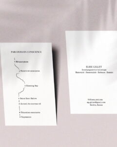 Carte de visite Elise Gillet — accompagnatrice holistique maternité parentalité